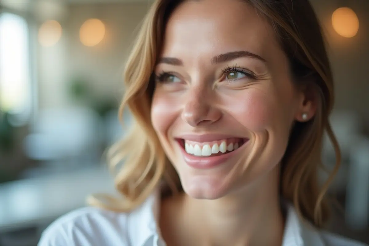 patient smiling confidently after successful dental implant restoration