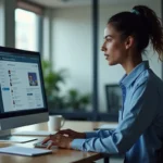 employee taking digital safety training to improve workplace protection