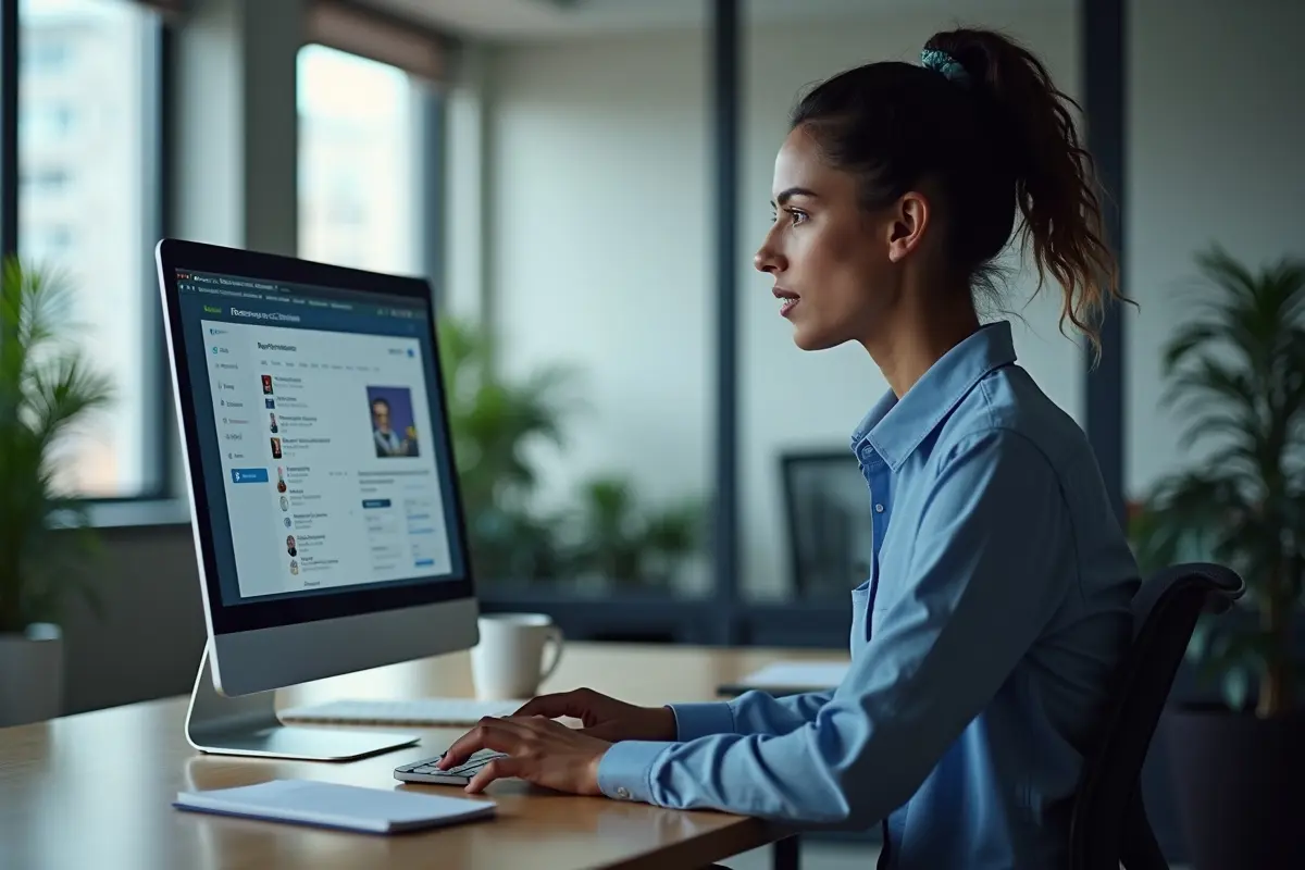 employee taking digital safety training to improve workplace protection