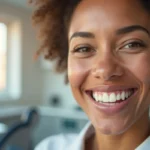 patient achieving confident smile makeover with full arch dental implants