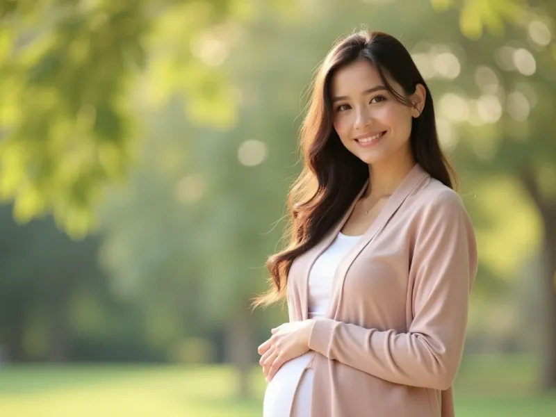 mother feeling confident after successful postpartum cosmetic surgery