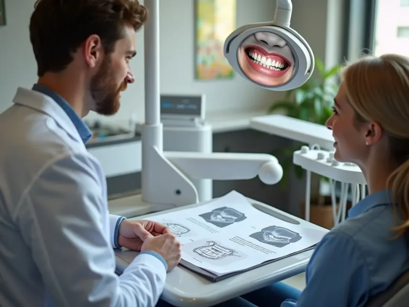 dentist planning smile design to improve overall dental health