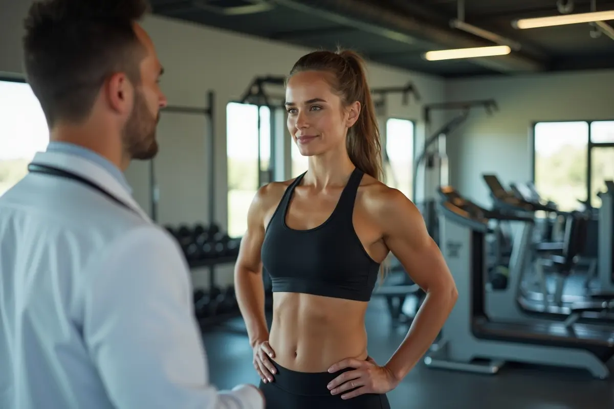 person using peptides to improve health and fitness goals