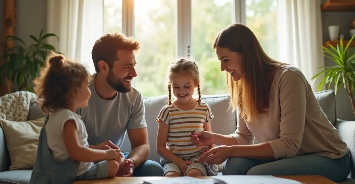 family protecting indoor environment from invisible health and safety risks