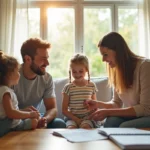 family protecting indoor environment from invisible health and safety risks