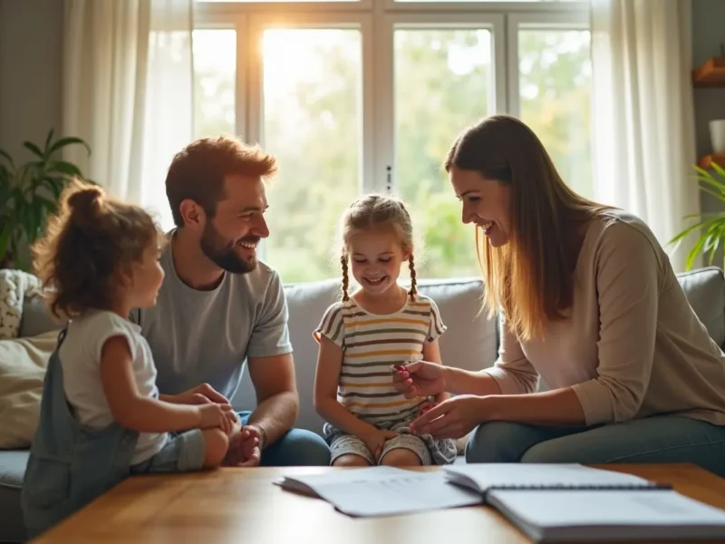 family protecting indoor environment from invisible health and safety risks