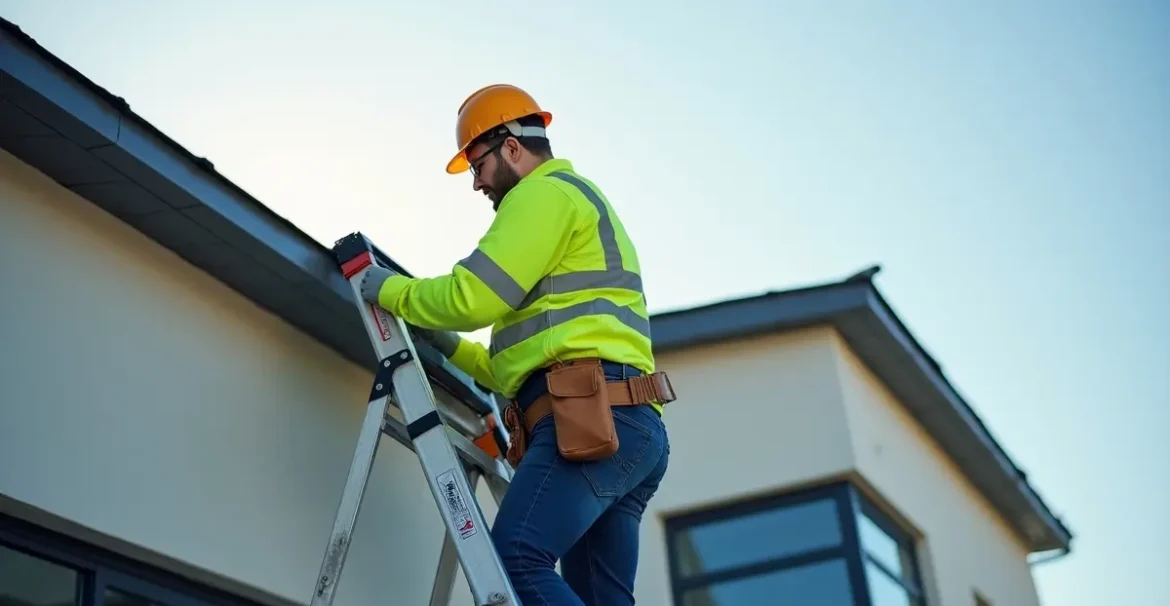 inspector performing roof integrity checks for commercial property maintenance