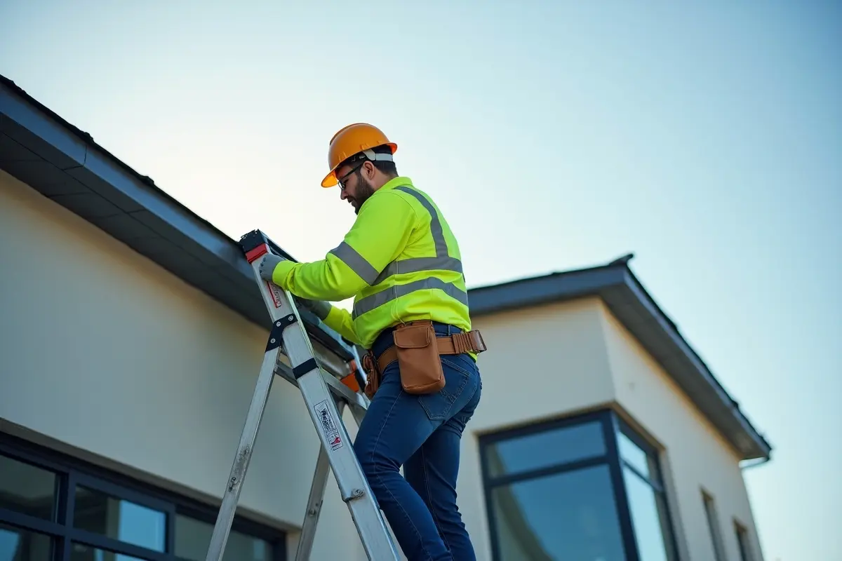 inspector performing roof integrity checks for commercial property maintenance