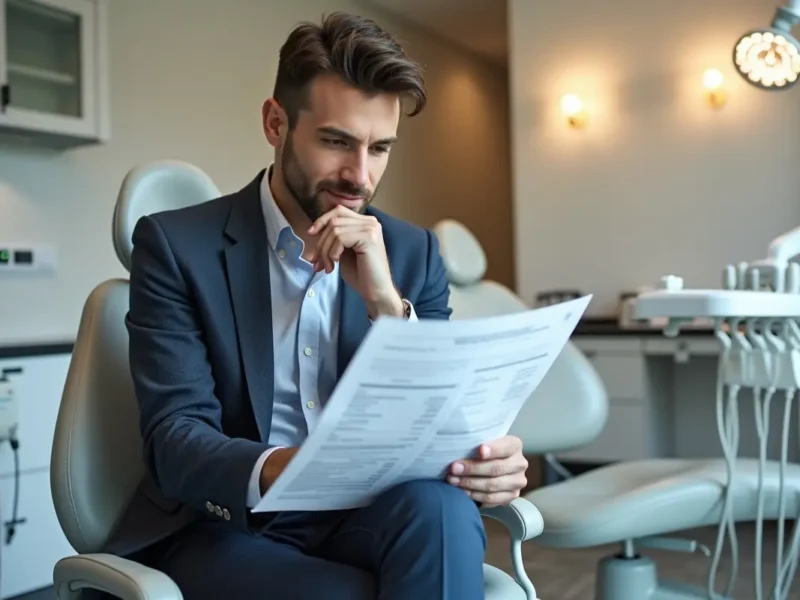 person reviewing realistic veneer costs before cosmetic dental treatment