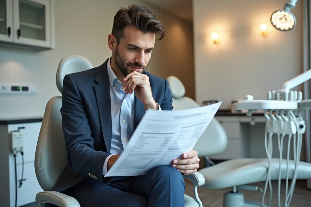 person reviewing realistic veneer costs before cosmetic dental treatment