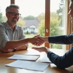 homeowner accepting cash offer to move forward with confidence
