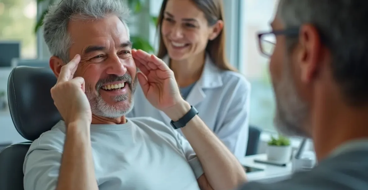 patient recognizing early warning signs of common dental problems