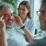 patient recognizing early warning signs of common dental problems