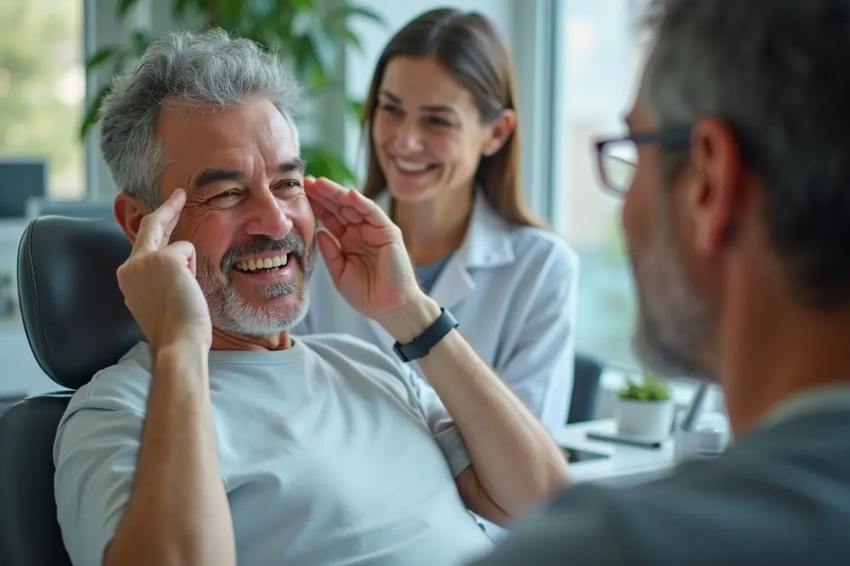 patient recognizing early warning signs of common dental problems