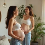 new mother rebuilding body confidence after pregnancy with self care