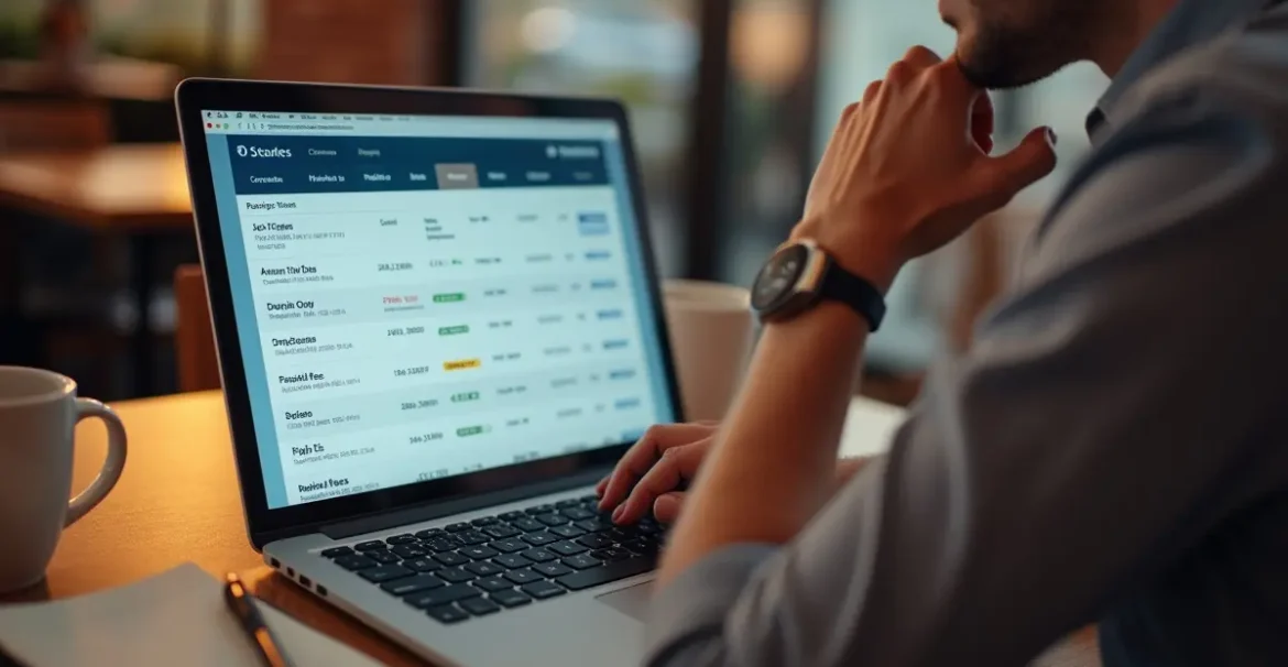 traveler comparing flight details and hidden costs before booking tickets
